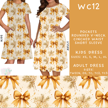 Batch #229 - Winter Watercolor - Closes 10/31 - ETA early/mid Dec - WC12 Adult & Kids Dresses