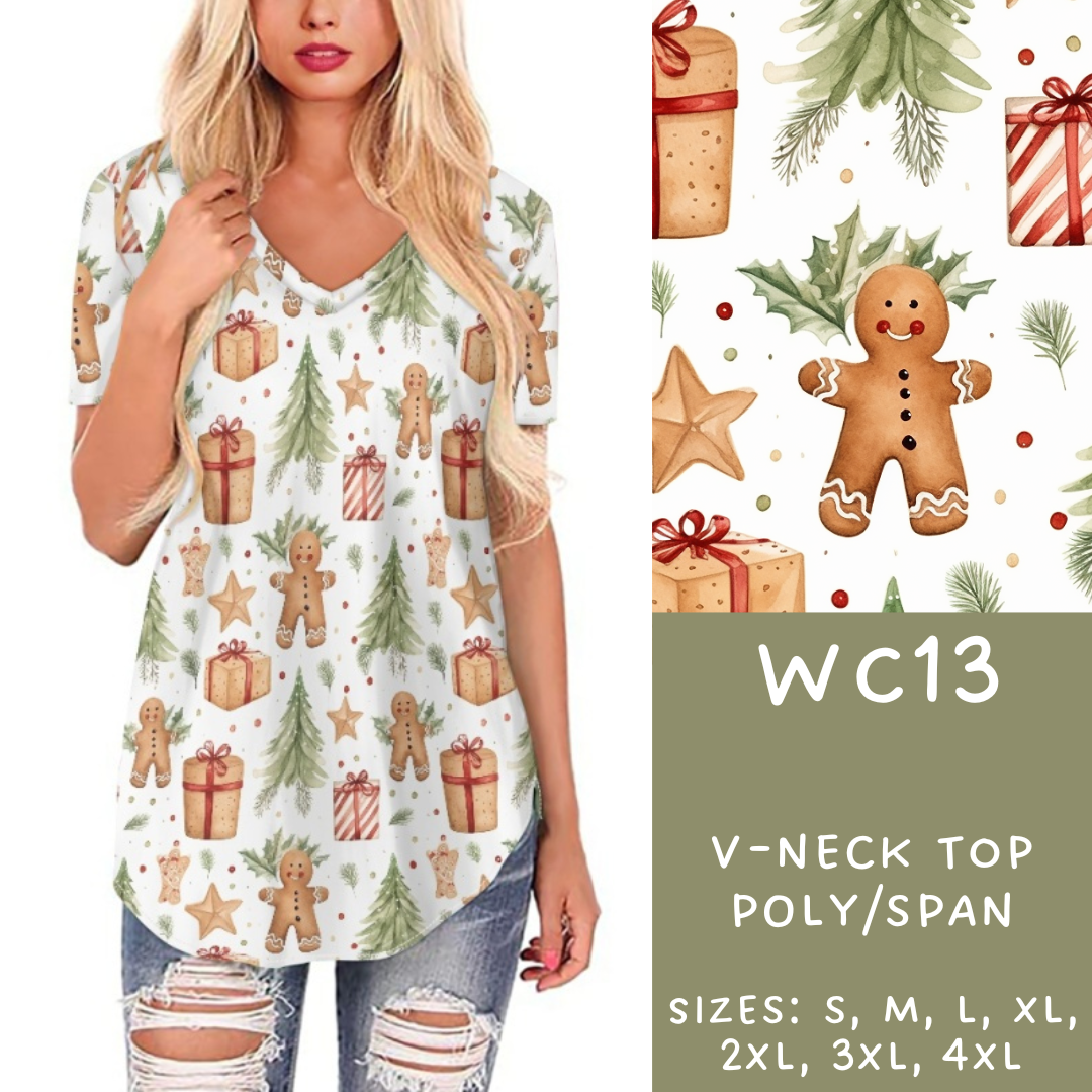 Batch #229 - Winter Watercolor - Closes 10/31 - ETA early/mid Dec - WC13 V-Neck Tee