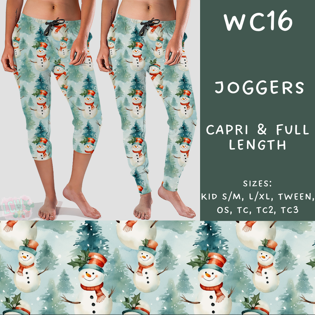 Batch #229 - Winter Watercolor - Closes 10/31 - ETA early/mid Dec - WC16 Full and Capri Length Joggers