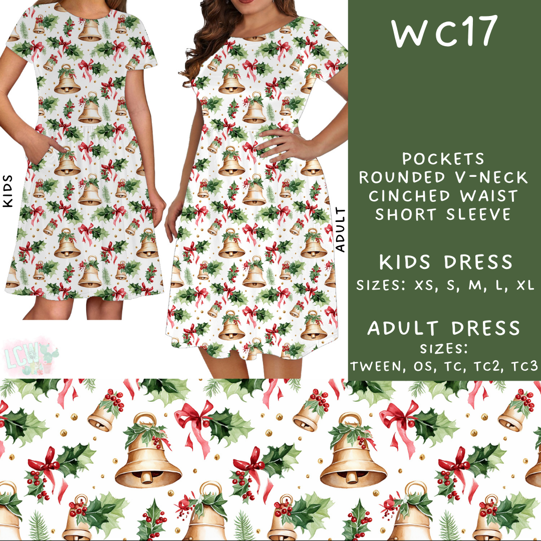 Batch #229 - Winter Watercolor - Closes 10/31 - ETA early/mid Dec - WC17 Adult & Kids Dresses