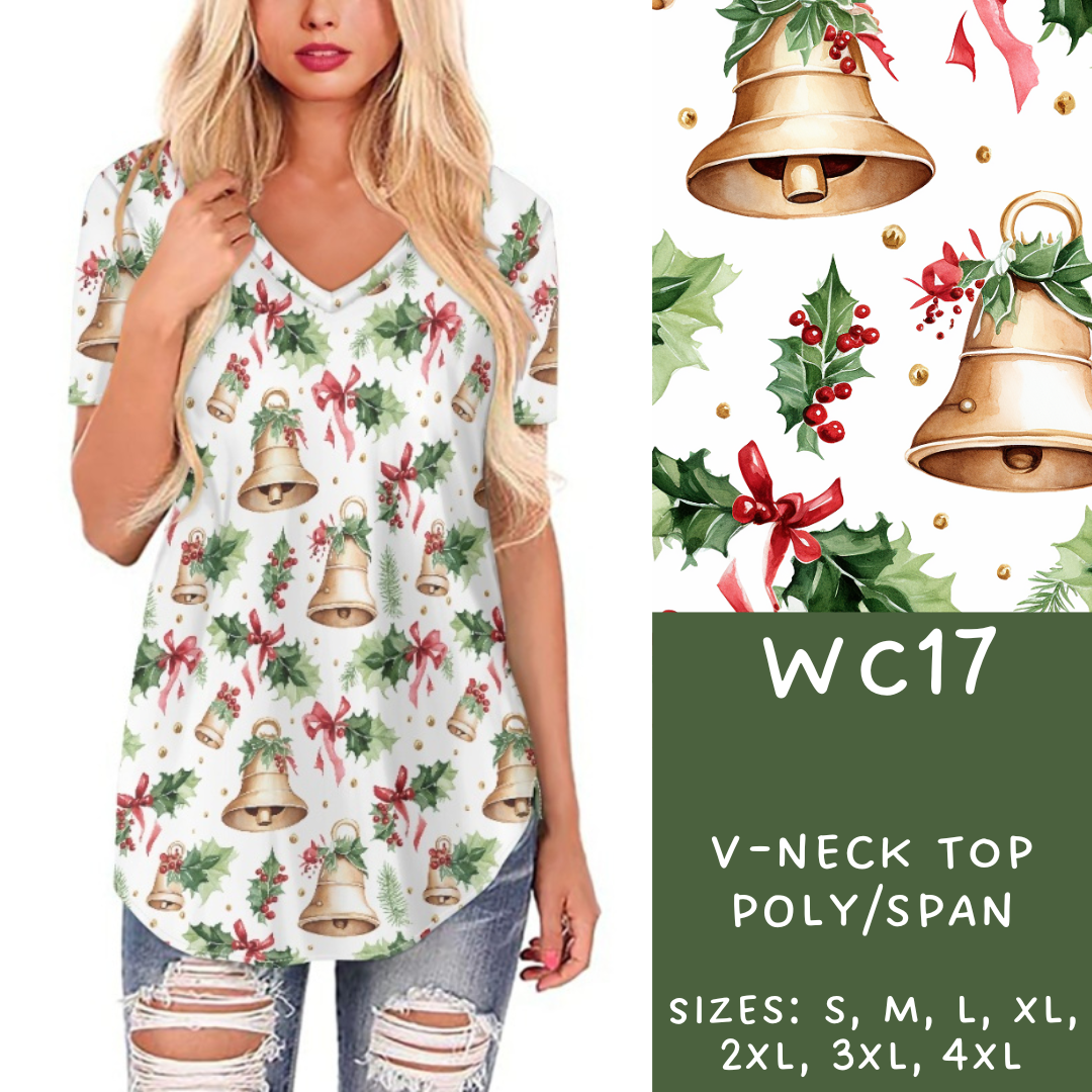 Batch #229 - Winter Watercolor - Closes 10/31 - ETA early/mid Dec - WC17 V-Neck Tee