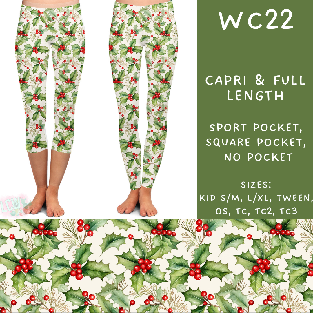 Batch #229 - Winter Watercolor - Closes 10/31 - ETA early/mid Dec - WC22 Full and Capri Length Leggings