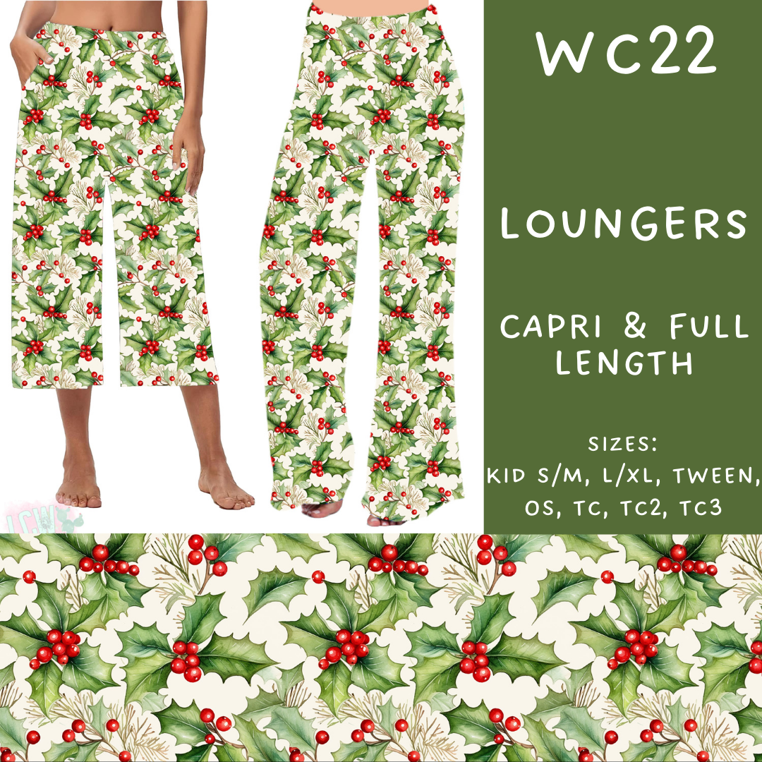 Batch #229 - Winter Watercolor - Closes 10/31 - ETA early/mid Dec - WC22 Capri and Full Length Loungers