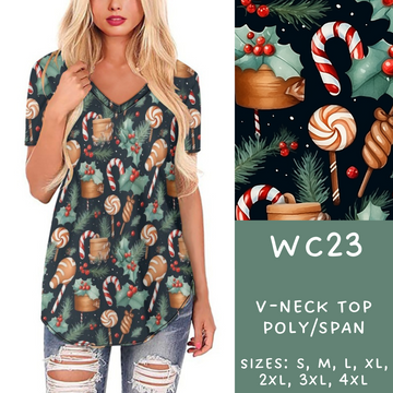 Batch #229 - Winter Watercolor - Closes 10/31 - ETA early/mid Dec - WC23 V-Neck Tee