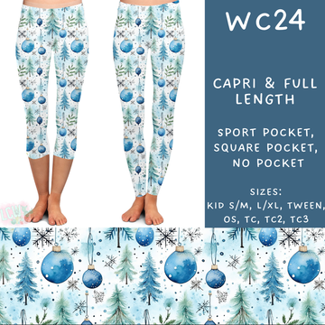 Batch #229 - Winter Watercolor - Closes 10/31 - ETA early/mid Dec - WC24 Full and Capri Length Leggings