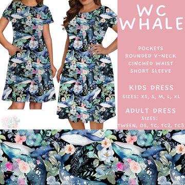 Batch #471 - November Request Run - Closes 1/2 - ETA late Feb - WC Whale Adult & Kids Dresses