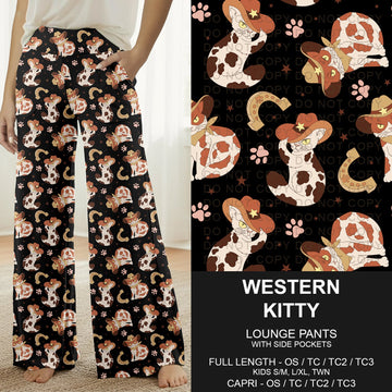 B296 - Preorder Western Kitty Lounge Pants (Closes 6/21. ETA: late Aug.)