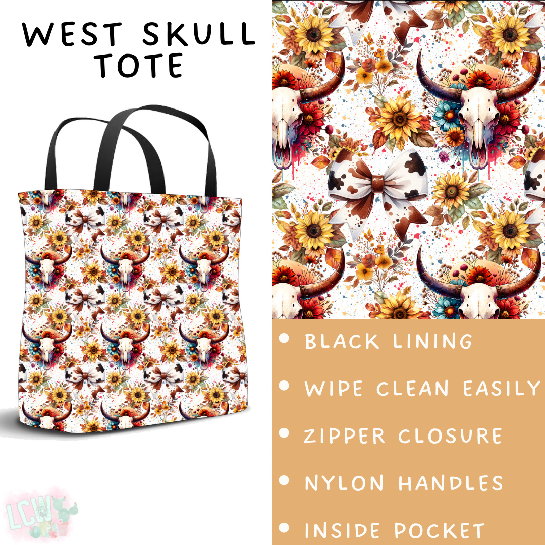 Batch #461 - October Request Run - Closes 12/9 - ETA late Jan - West Skull Tote