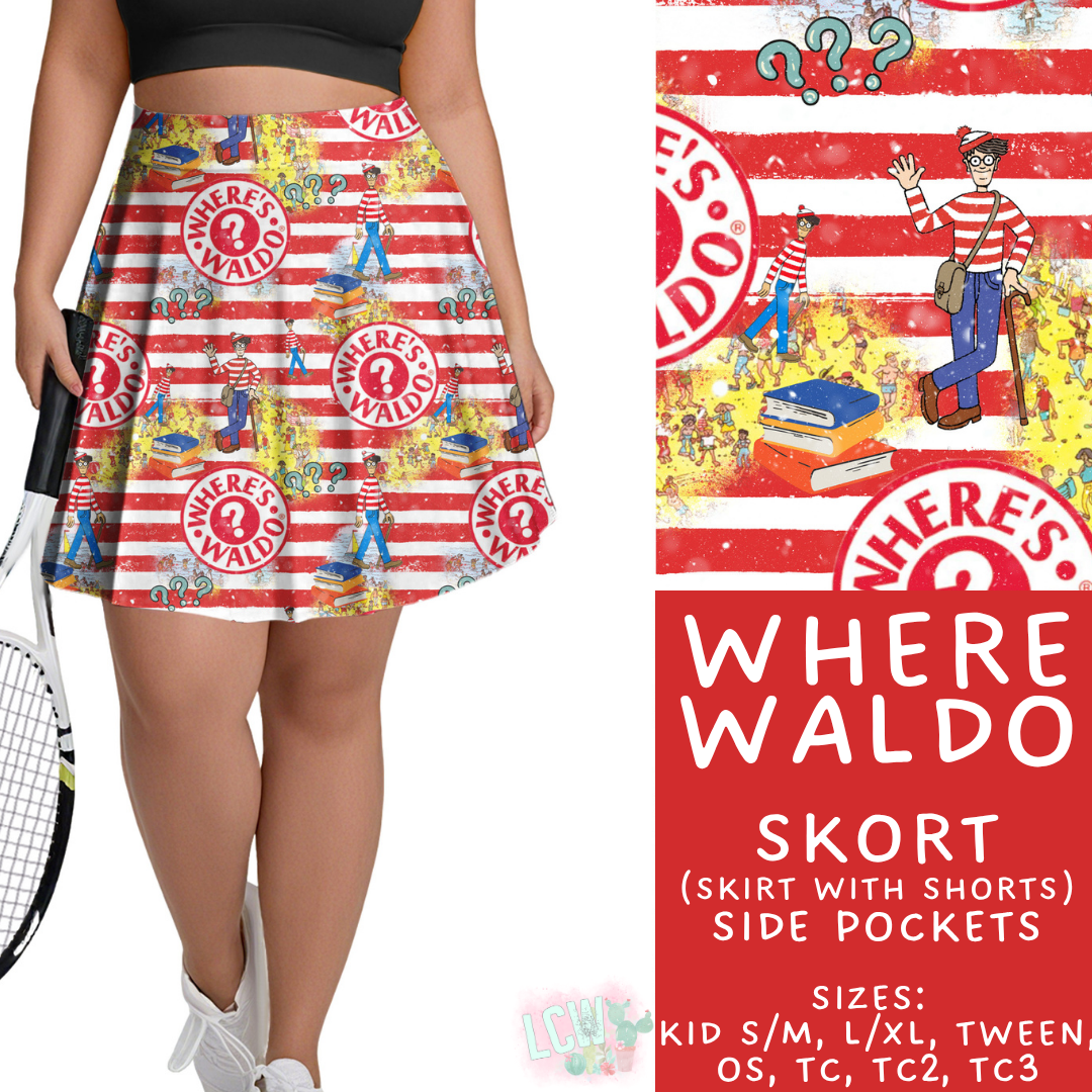 Batch #456 - Storybook Collection 4 - Closes 11/28 - ETA late Jan - Where Waldo Skort