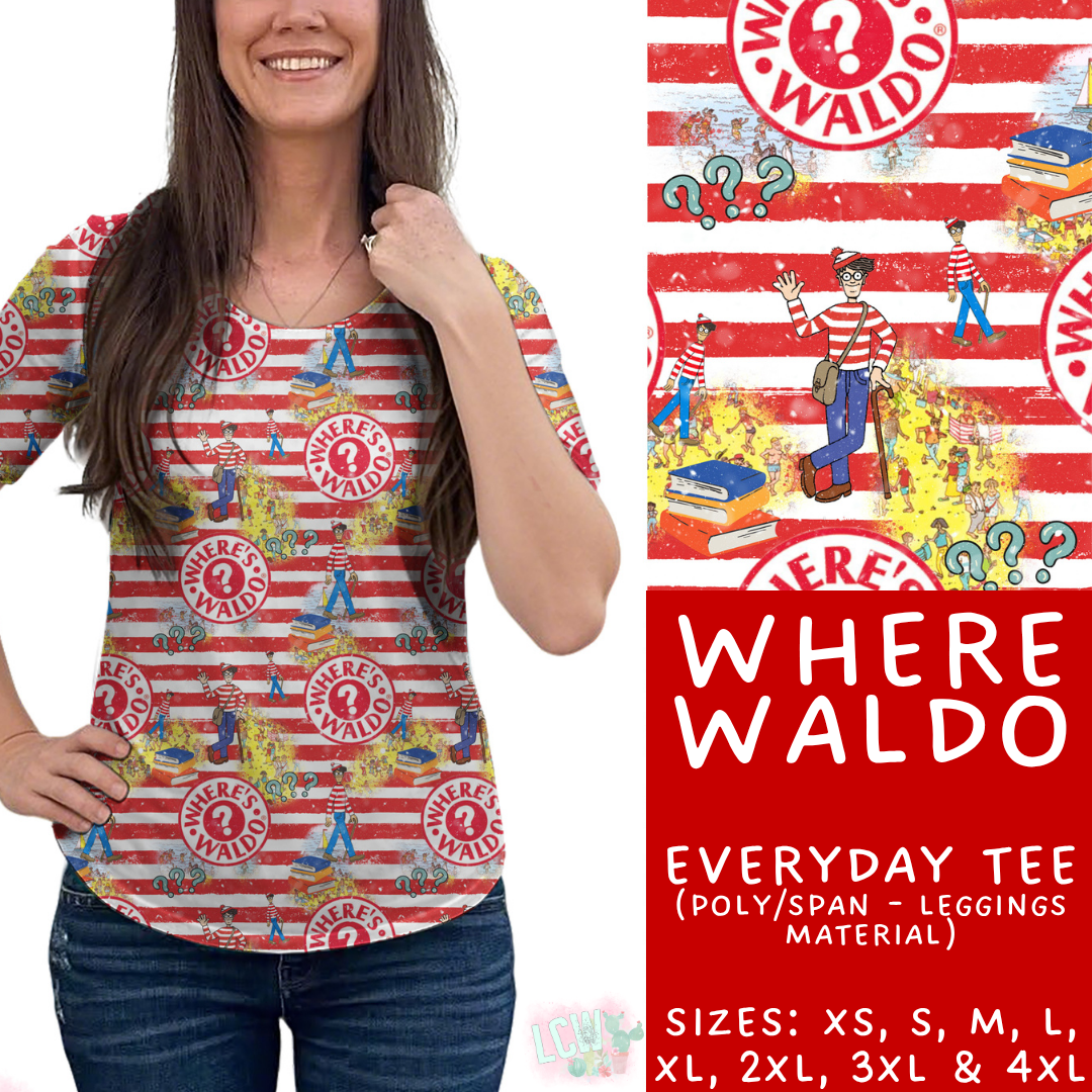 Batch #456 - Storybook Collection 4 - Closes 11/28 - ETA late Jan - Where Waldo Everyday Tee