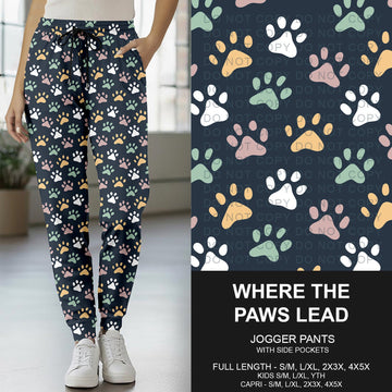 B271 - Preorder Where the Paws Lead Joggers (Closes 1/25. ETA: early April)