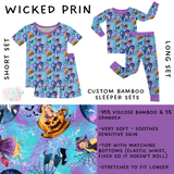 Ready to Ship - Wicked Prin Bamboo Long Sleeper Set - 4T & 6T