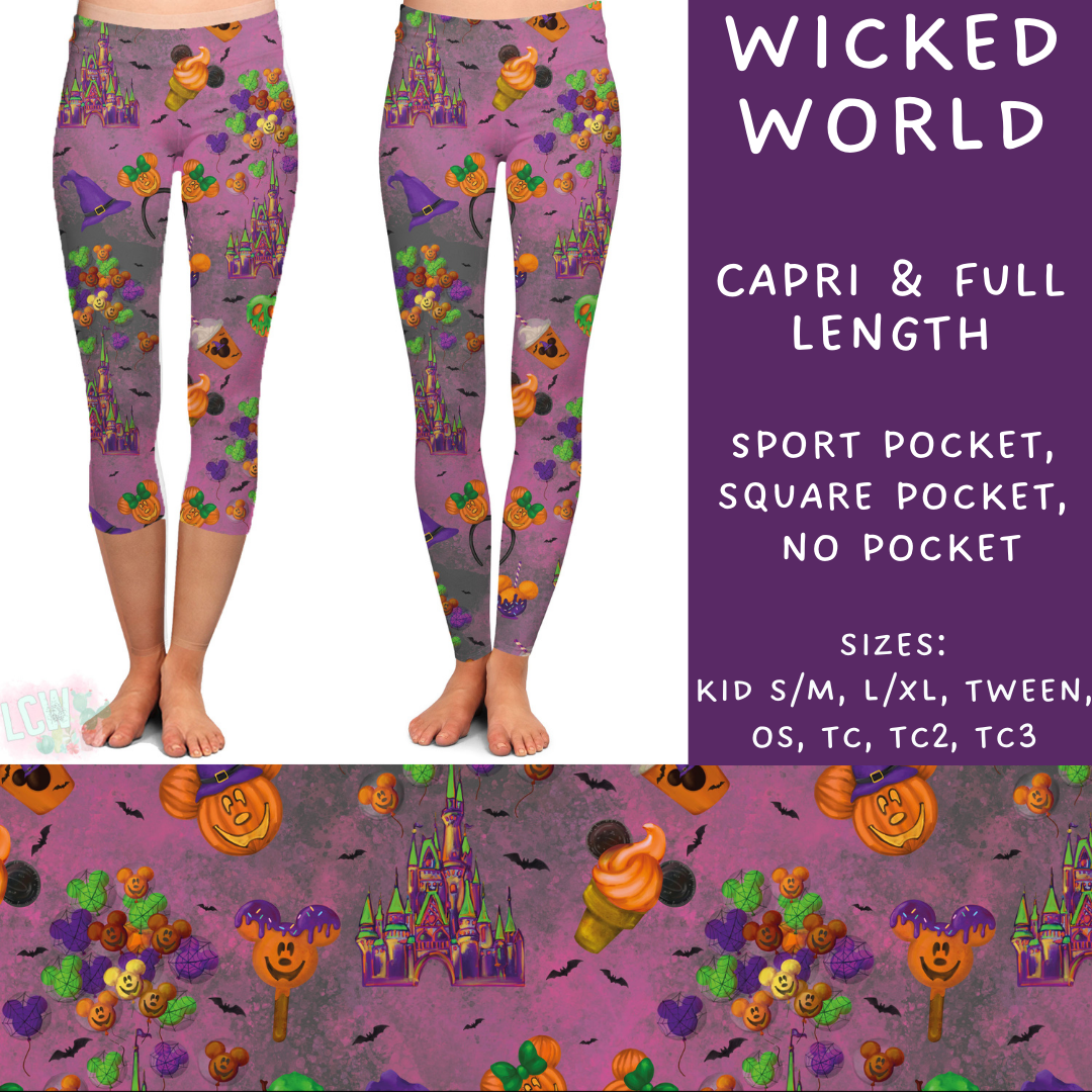 Ready To Ship - Wicked World Full Length Leggings