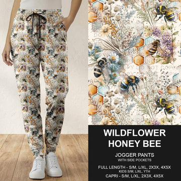 B296 - Preorder Wildflower Honey Bee Joggers (Closes 6/21. ETA: late Aug.)