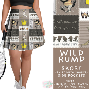 Batch #456 - Storybook Collection 4 - Closes 11/28 - ETA late Jan - Wild Rump Skort