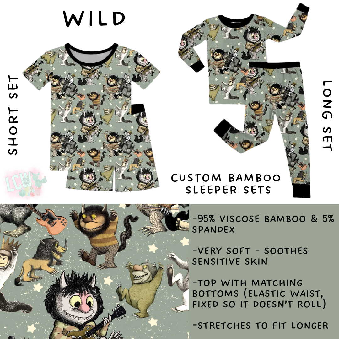Ready To Ship - Wild Bamboo Long Set - 6T