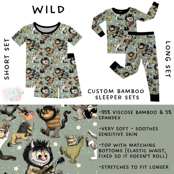 Ready To Ship - Wild Bamboo Long Set - 6T