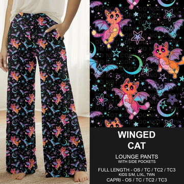 B307 - Preorder Winged Cat Lounge Pants (Closes 8/02. ETA: early Oct.)