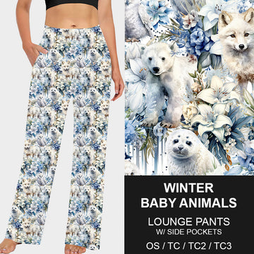 RTS - Winter Baby Animals Lounge Pants