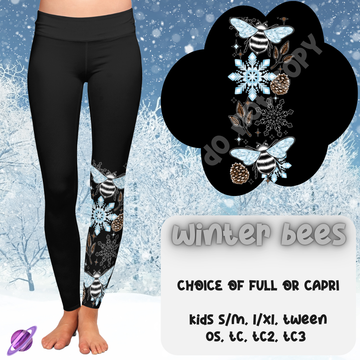 WINTER BEES - BOOT RUN 1 - LEGGING/CAPRI PREORDER CLOSING 10/8