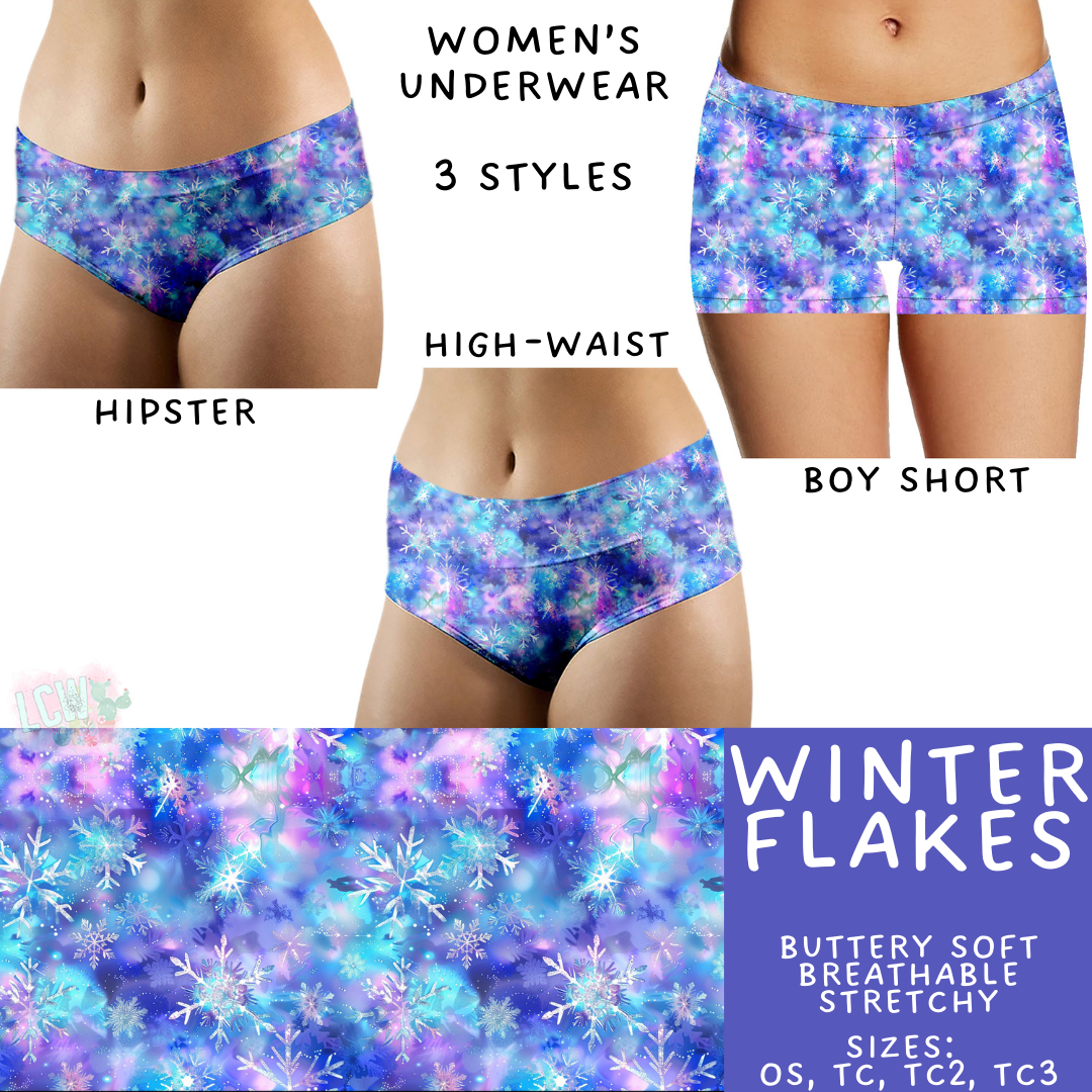Ready to Ship - Winter Flakes Women's Underwear - Hipster TC2