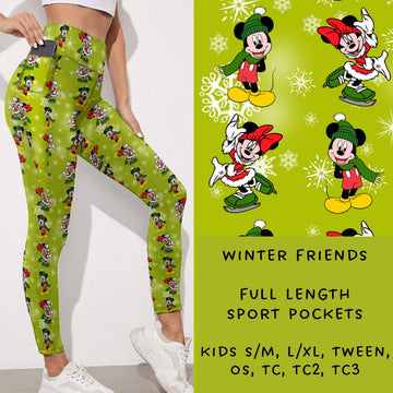 Ready To Ship - Winter Friends Leggings