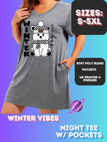 WINTER VIBES -SLEEP SHIRT-PREORDER CLOSING 11/21