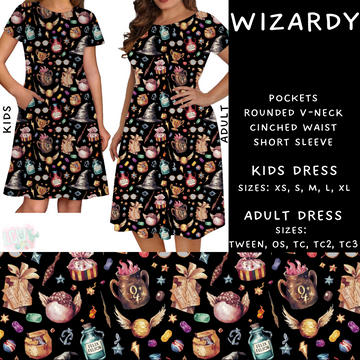 Batch #278 - Cool Characters 7 - Closes 1/29 - ETA early April - Wizardy Adult & Kids Dresses