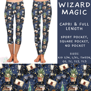 Batch #249 - October Request Run - Closes 12/6 - ETA late Jan - Wizard Magic Full and Capri Length Leggings