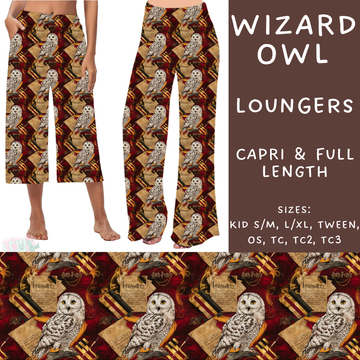 Batch #247 - Cool Characters 6 - Closes 12/2 - ETA late Jan - Wizard Owl Capri and Full Length Loungers