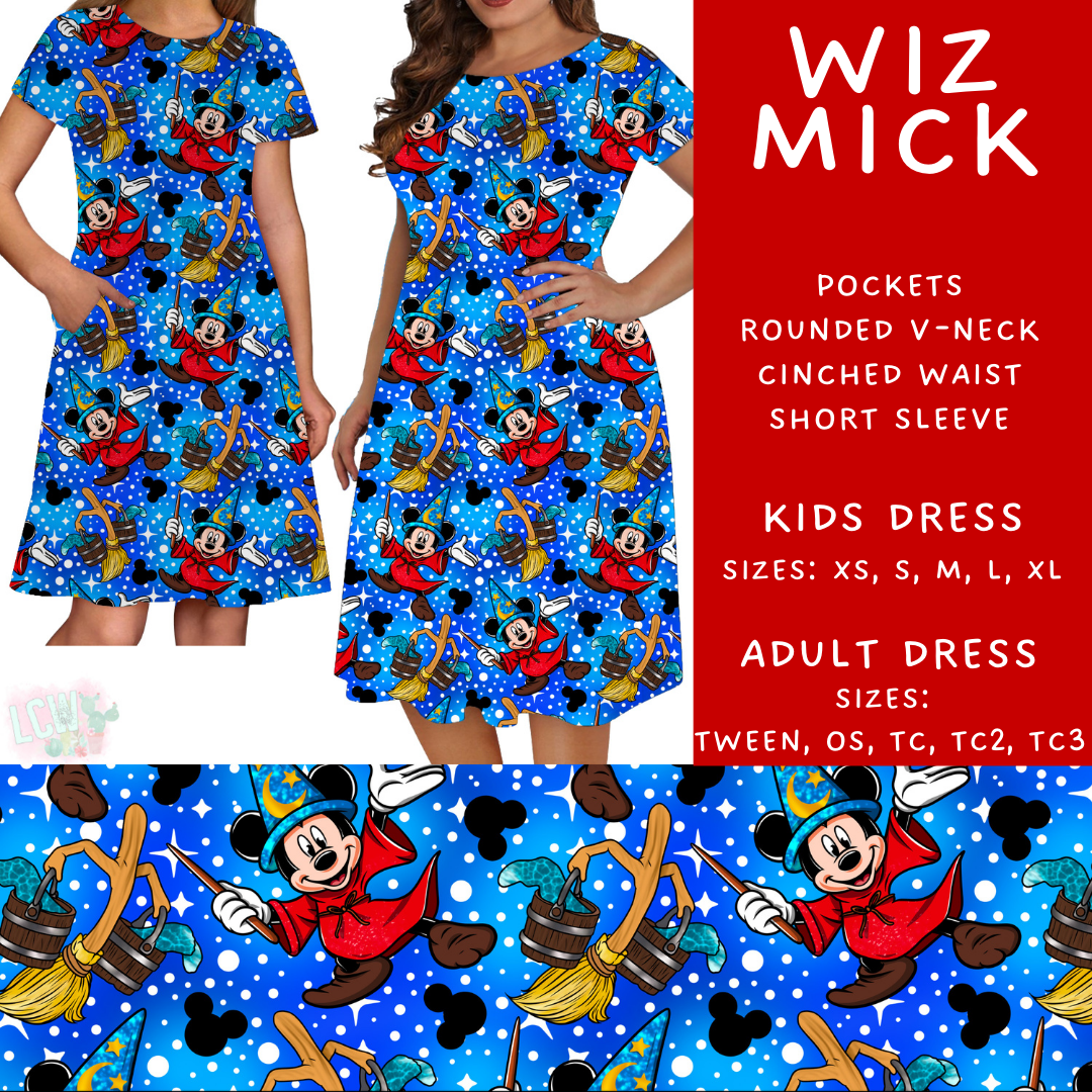 Batch #472 - Magical Faves 16 - Closes 1/5 - ETA late Feb - Wiz Mick Adult & Kids Dresses