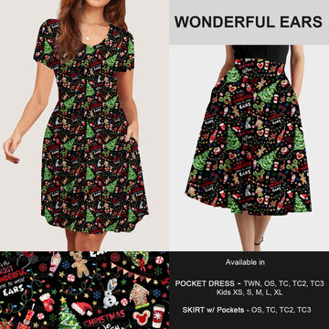 B183 - Preorder Wonderful Ears Dress/Skirt with Pockets (Closes 10/02. ETA: early Dec)