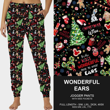 B182 - Preorder Wonderful Ears Joggers (Closes 9/29. ETA late Nov.)