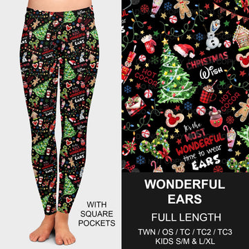 B182 - Preorder Wonderful Ears Leggings w/ Pockets (Closes 9/29. ETA late Nov.)