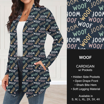 B271 - Preorder Woof Cardigan w/ Pockets (Closes 1/25. ETA: early April)