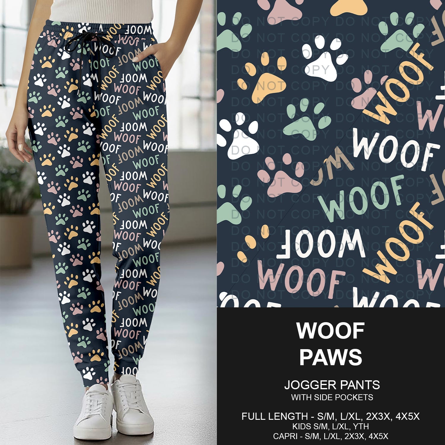 B271 - Preorder Woof Paws Joggers (Closes 1/25. ETA: early April)