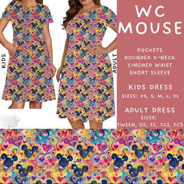 Batch #277 - December Request Run - Closes 1/27 - ETA late March - WC Mouse Adult & Kids Dresses