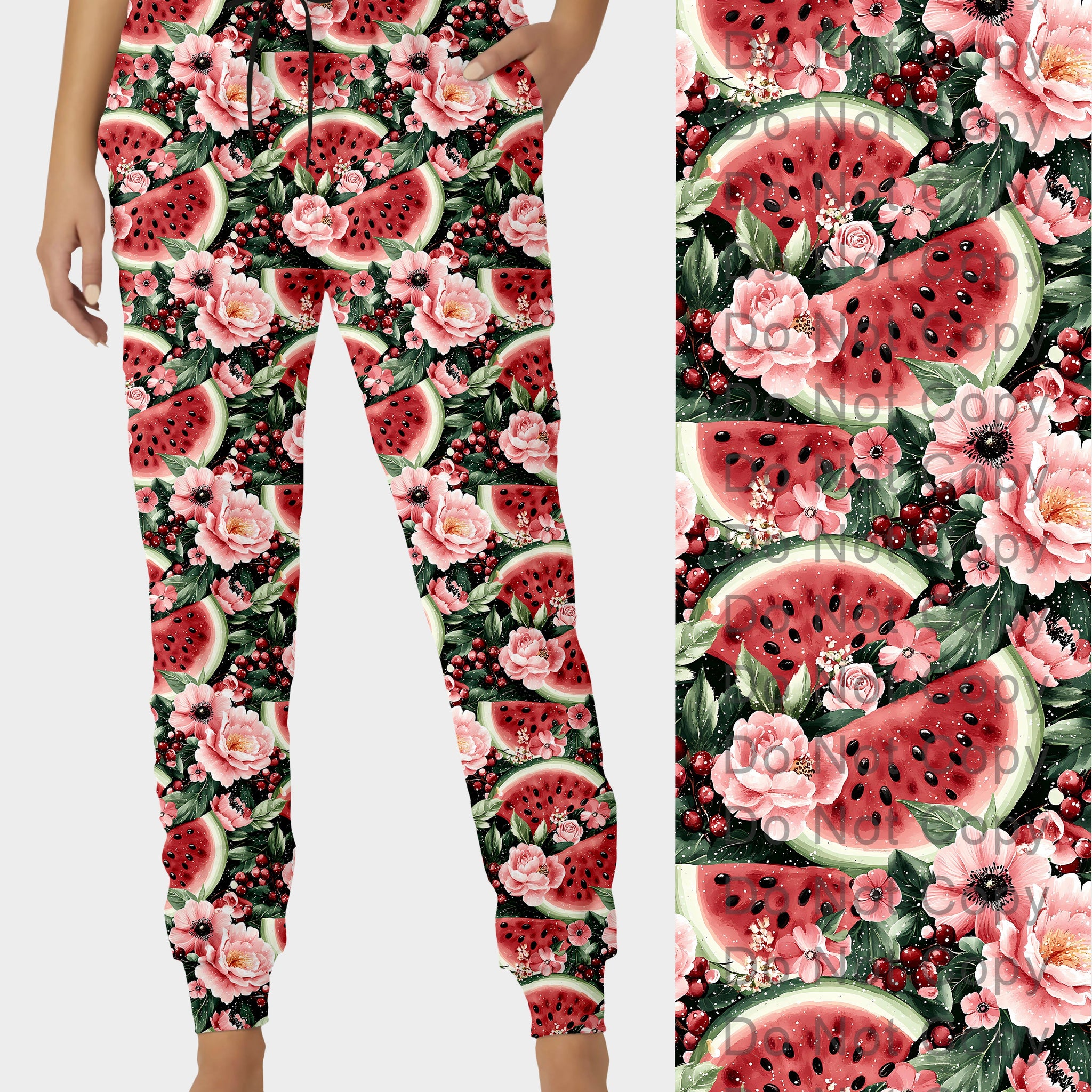 RTS - Watermelon Blooms Joggers