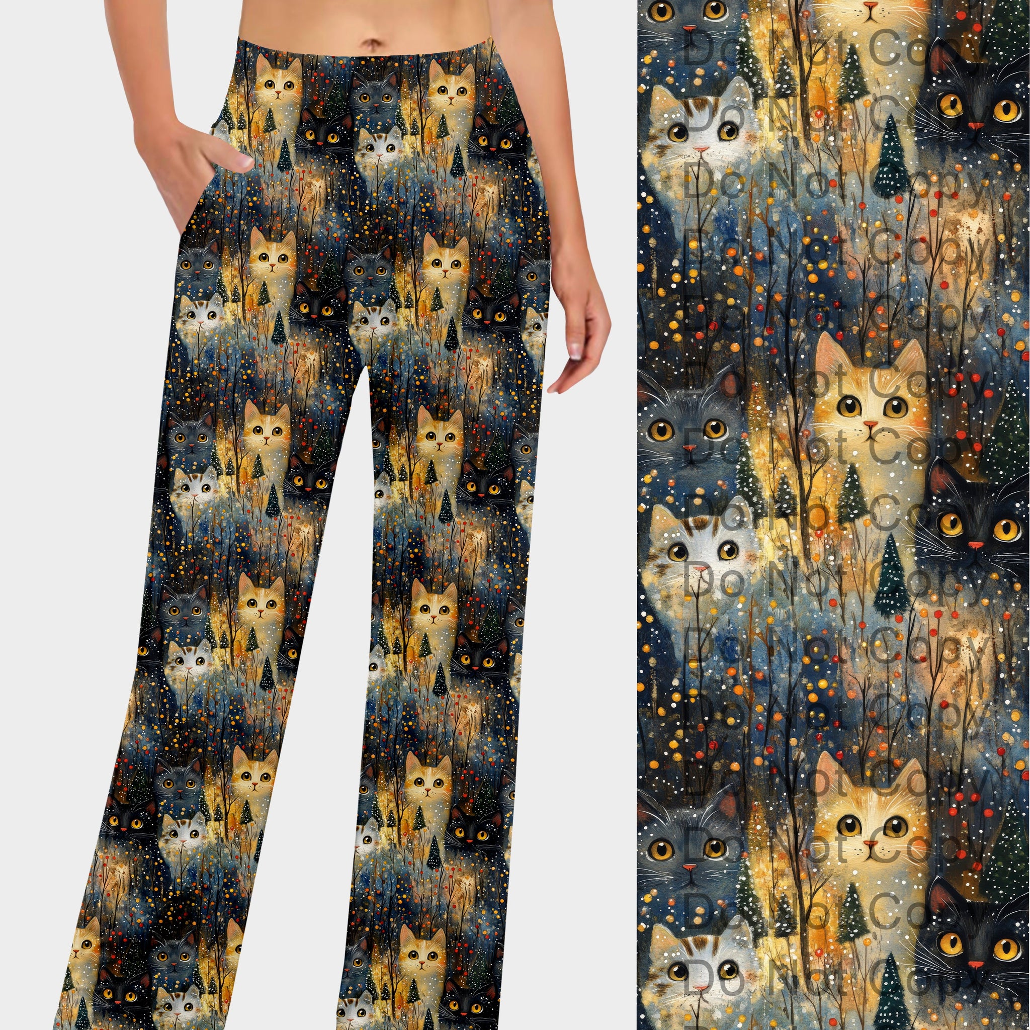 RTS - Whimsical Cats Lounge Pants