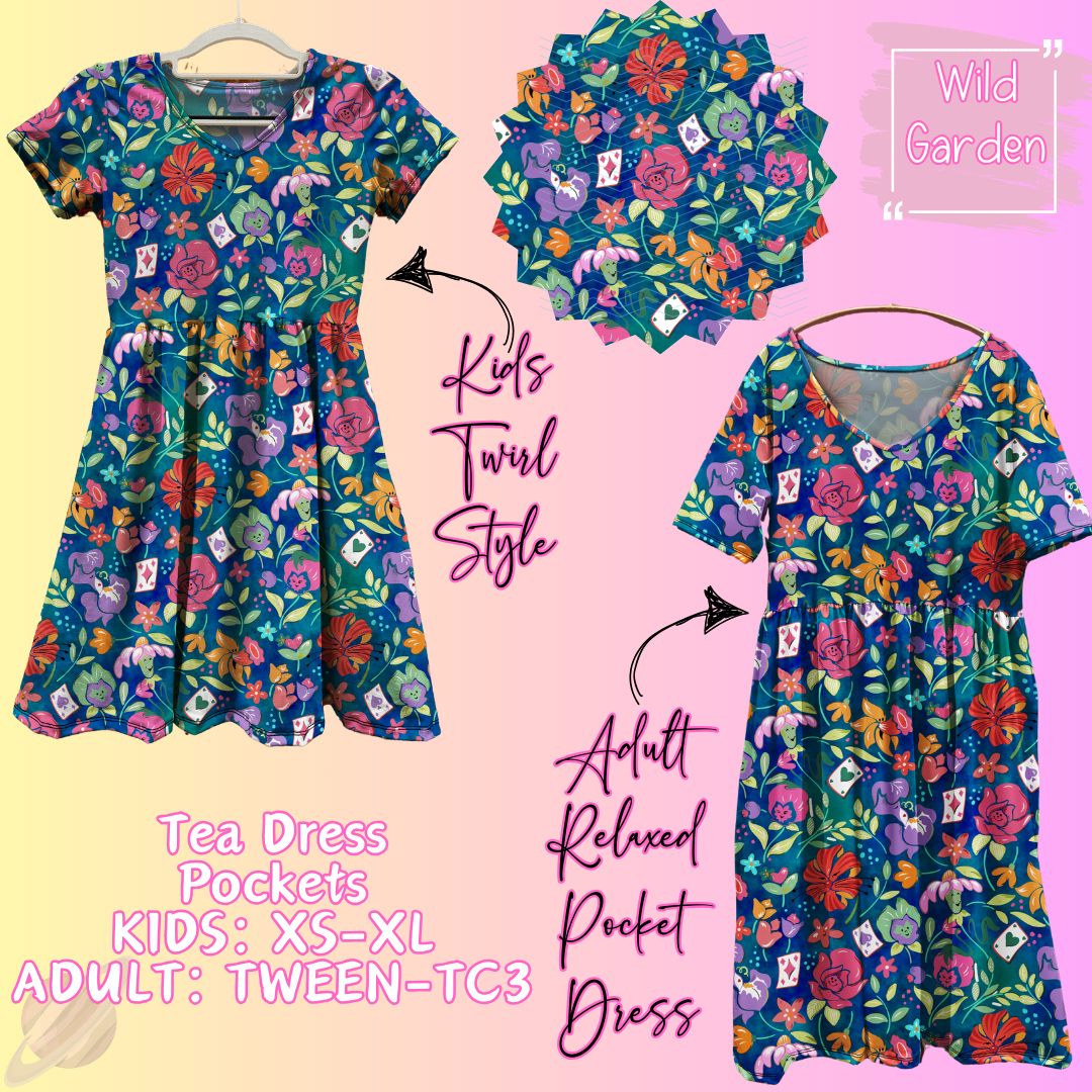 Wild Garden - Adult & Kids - Magical Tea Dress Run- Preorder Closing 1/29