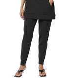 Active Lounge Fleece Drawstring Elastic High Waist Jogger Sweatpants w/ Pockets