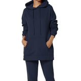 Comfy Lounge Drawstring Hoodie Sweatshirt w/ Kangaroo & Tech Pocket
