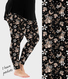 RTS - Woodland Raccoon Leggings w/ Pockets