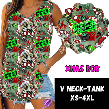 XMAS BOB -PPO12 - V-NECK TANK PREORDER CLOSING 10/8