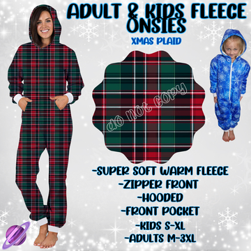 XMAS PLAID-ONESIES ROUND 3- PREORDER CLOSING 9/23