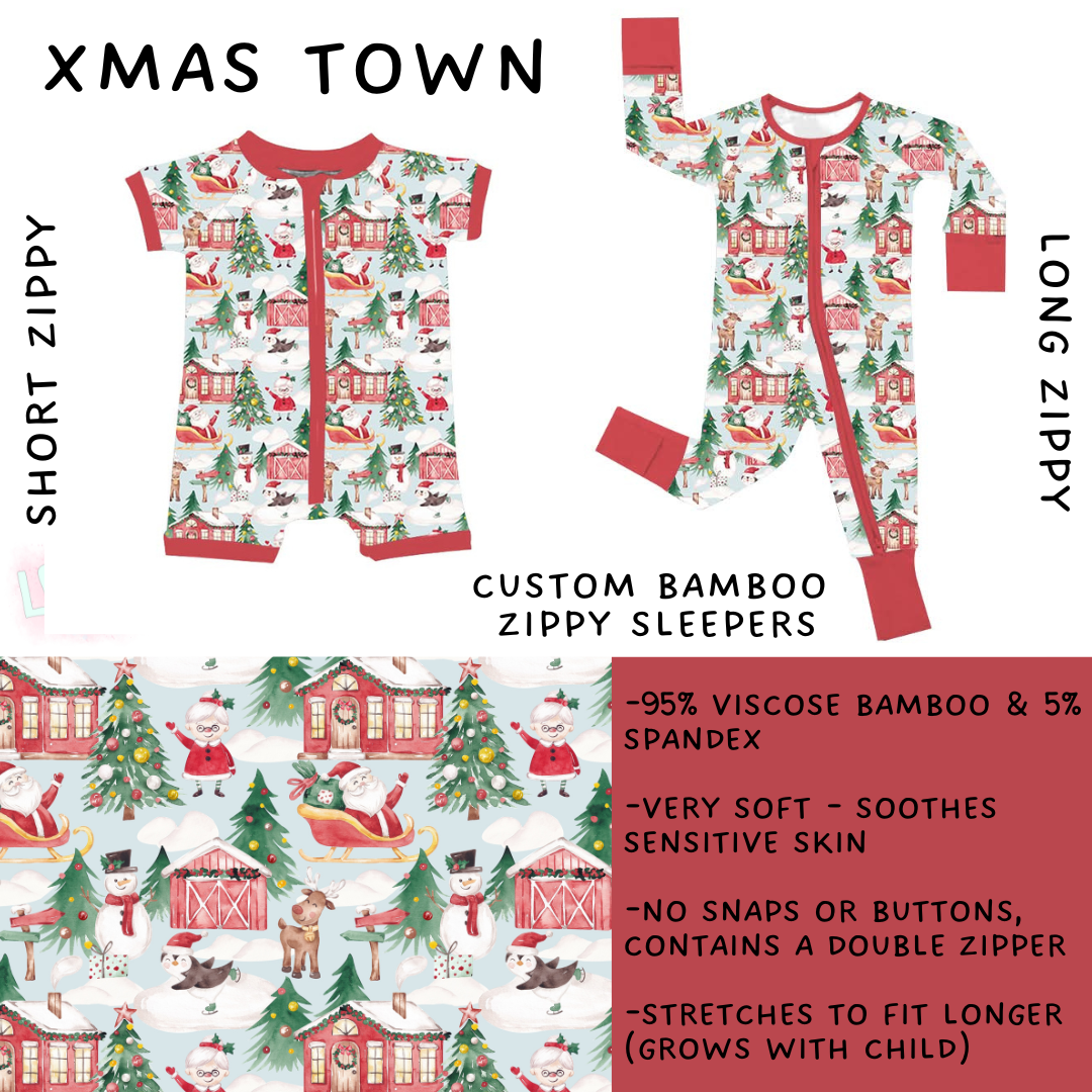 Batch #438 - Little Dreamers Christmas 2 - Closes 10/29 - ETA early Dec - Xmas Town Short and Long Zippy Sleeper