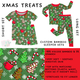 Ready to Ship - Xmas Treats Bamboo Short - 16 & Long Sleeper Set - 3T, 4T & 5T