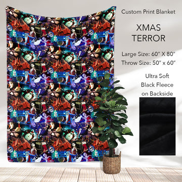 B186 - Pre-Order Xmas Terror Fleece Blanket (Closes 10/04. ETA: early Dec)