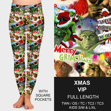 B184 - Preorder Xmas VIP Leggings w/ Pockets (Closes 10/06. ETA early Dec.)