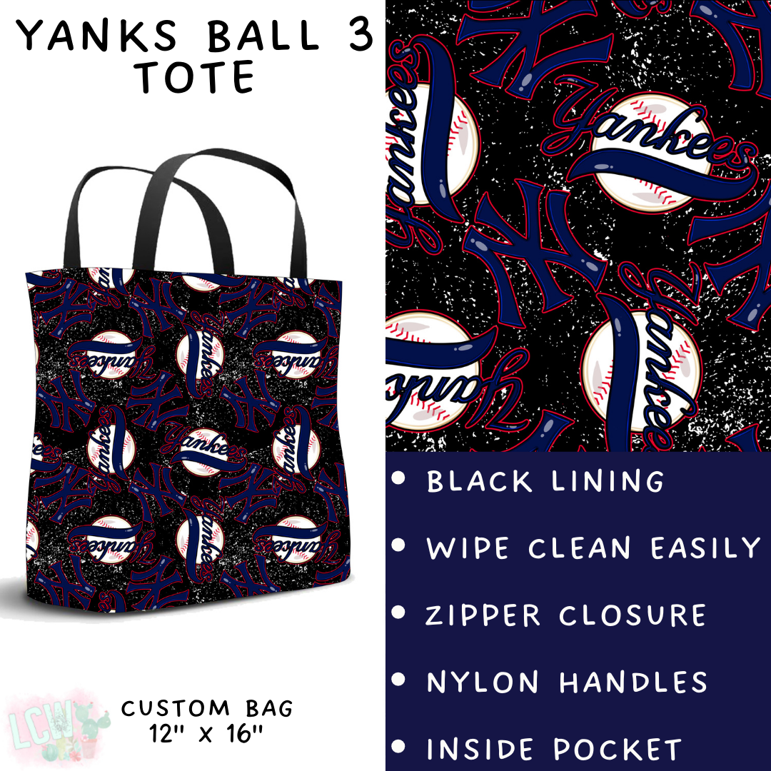 Batch #343 - Home Run Collection - Closes 5/22 - ETA mid July - Yanks Ball 3 Tote
